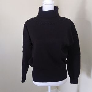 VTG Meister Wool Ski Sweater w/ soutache accents